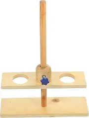 CATIEBYE 1Pc Double Funnel Stand Lab Support Equipment for Teaching Design Detachable for Easy Storage Safe and Stable for Experiments Material for Schools and Science Labs Random Color