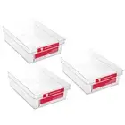 3x Box Sweden 36cm Crystal Nest Storage Plastic Box Pantry Organiser Container