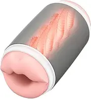 Male Masturbator Sex Toys for Men - Dual Open Ended Stroker Penis Training Device Sex Toy, Hands-Free Blowjob Masturbation Cup Extender for Prolong Endurance Adult Sex Toys & Games