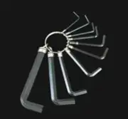 10 In 1 Universal Hex Key Allen Wrench 1.5mm~10mm Metric Key Chain