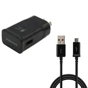 Genuine Samsung Fast Wall Charger Adapter & Micro USB Cable Cord Galaxy S6 S7