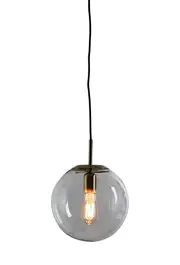 Contemporary Clear Glass Pendant Light