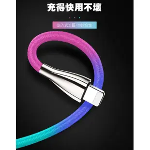 【京太陽】100CM 七彩鋅合金充電線(充電線 數據線 安卓 蘋果 typec apple)