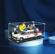 Acrylic Display case with Screw for Lego® Ghostbusters ECTO-1 10274 (Lego Set is not Included) (with Theme Background)