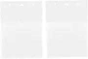 VALICLUD 2pcs Wall File Holder Multi-Purpose Hanging Document Pockets for Office Organization Transparent Design for Easy Visibility Wall-Mounted File Storage for Magazines and Documents