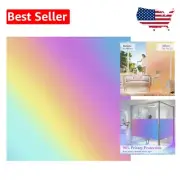 Stylish Static Cling Window Privacy Film - 23.6x157.5 Inch, UV Blocking