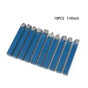 BR4-C6 Carbide Lathe Tools 10pcs 1/4" Metal Tipped Bit Cutting New 2018