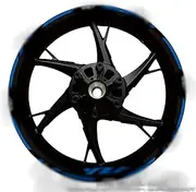 for MT03 MT07 MT09 YZF R1 R3 R6 FZ07 Reflective Motorcycle Accessories Wheel Sticker Inside of Hub Decals Rim Stripe Tape (Color : WZF17)