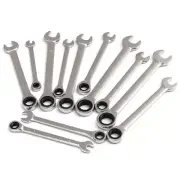 Spanner Wrenches Torque Gear Socket Universal Polished Chrome Hand Tool Set