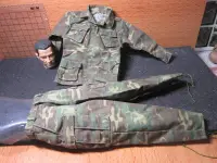 在飛比找Yahoo!奇摩拍賣優惠-J5經理裝備 美軍遊騎兵1/6精緻迷彩服衣褲一套 (似國軍老