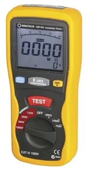 Protec High Voltage Insulation Testing Digital Multimeter with Backlit LCD