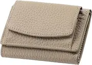 [Generic] 2024 New Genuine Leather RFID Blocking Card Holder Organizer Pocket Mini Wallet,Preliminaryt-Premium Leather Wallet for Men,Anti-Credit Card Fraud Folding Mini Wallet organizer (Grey)