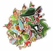 Peter Pan Themed Set of 19 Assorted Stickers Decal Set