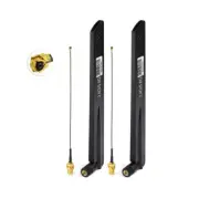 2pcs WiFi 2.4GHz 5.8GHz 8dbi SMA Male Antenna with IPX U.FL Cable for IP Camera