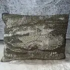 MICHAEL ARAM MOIRE Gold Metallic Foil Beads Dec Pillow COTTON LINEN