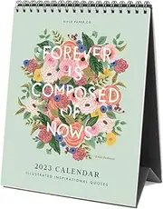 Rifle Paper Co - 2023 Desk Calendar - Inspirational Quote, Multicolour