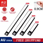 LED Motion Sensor Under Closet Light Rechargeable Magnetic Cabinet Dimmable Lamp