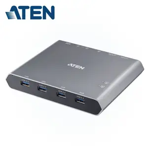 ATEN US3311 2埠USB-C 4K DisplayPort KVM 擴充切換器 (外接式切換按鍵)