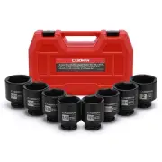 1/2-Inch Drive Shallow Spindle Axle Nut Impact Socket Set,1-9/16" to 2", 6-Po...