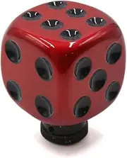Ceramic Knob,Cabinet,Furniture Pull Handles,Door Pull,Drawer Pull Handle,Universal Red Black Dice Design Manual Gear Shift Lever Knob for Car