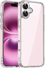TR4U for iPhone 16 Plus Case, Clear Case [Anti-Yellowing] iPhone 16 Plus Phone Case [Shockproof] [Military Grade Protection] [Non-Slip Slim Fit] Protective Case for iPhone 16 Plus 6.7-Inch (2024)