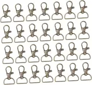 CORHAD Sturdy Metal Hook Clasp Keychain Lobster Claw Snap Hooks Great for Jewelry Making DIY Projects