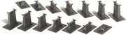 Bachmann Trains HO Scale 14-Piece Graduated Pier Set for HO Train Layouts