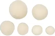 Respicefinem 6pcs Wool Drying Balls Reduce Static Electricity Adsorb Impurities Fabric Softener Ball for Laundry Soften Your Clothes While Saving Time And Energy With These