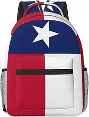 [EdWal] Flag Of Texas Print Versatile Laptop Backpack For Men Women,Travel Backpack Carry On Flight Approved,Work Bag, Black, One Size