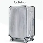 Transparent PVC Luggage Cover Waterproof Trolley Suitcase Dust Cover Dustproof Travel Accessories 20 inch