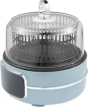 5L Multi-Cooker, Split Frying Pan with Transparent Glass Cover, 80-200℃ Temperature Control and 120min Timer, Split Frying Pan with Digital Display, 360° Circulating Heating, for Home Kitchen B
