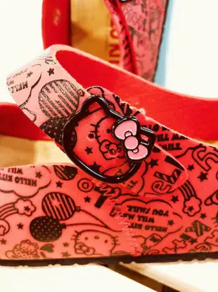【震撼精品百貨】Hello Kitty 凱蒂貓 台灣製Hello kitty正版成人懶人鞋-紅色(23 25號) 震撼日式精品百貨