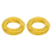 20AWG Gauge Stranded Hook-Up Wire PVC Tinned Copper Wire 30m/100ft Yellow
