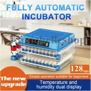 128 Eggs Digital Incubators for Hatching Chicken Duck Goose Pigeon & Quail Eggs