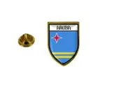 pins pin's flag national badge backpack hat shield world aruba