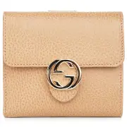 Gucci Interlock GG Bifold Leather Wallet 615525 Fixed Size