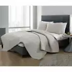3 Piece Ramesses Embossed Comforter Set Bamboo Style Grand Hotel Bed Collection