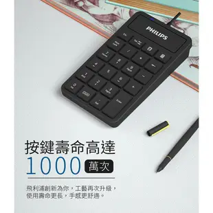 【享4%點數回饋】PHILIPS 飛利浦 外接式數字鍵盤 外接鍵盤 筆記本電腦鍵盤 數字小鍵盤 小鍵盤 數字鍵盤 鍵盤 SPK6106