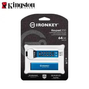 金士頓 8G 16G 32G 64G 128G IronKey Keypad 200 硬體型加密 隨身碟 保固公司貨