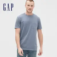 在飛比找蝦皮商城優惠-Gap 男裝 復古水洗圓領短袖T恤-石灰色(440773)