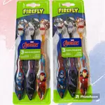 🉐️新品🉐️美國 FIREFLY AVENGERS 3入兒童牙刷 鋼鐵人/美國隊長 鯊魚寶寶滴家