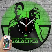 LED Clock Battlestar Galactica Vinyl Record Wall Clock Led Light Wall Clock 4257