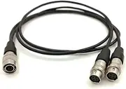 2 in 1 Hir~se Female 4 Pin to Hirose 4 pin Male Plug Extra Power Outlet Cable, Sou~d Devices 688 633 F8 Power Cable(Length Leave Message)