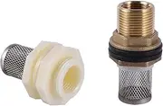 Garden Gardening 1/2" 3/4" Thread Mini Filter Stainless Steel Mesh Strainer Water Pump Filtration Filter Garden Irrigation Irrigation Fittings (Color : Plastic Connector)