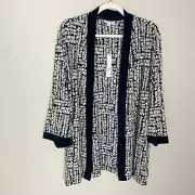 Chicos Travelers Kimono Cardigan Jacket River Rock Costa Pebble Patch Womens 4