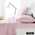 Cream Blush Navy Blue - 225TC Sheet Set - SINGLE King Single DOUBLE QUEEN KING