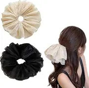 CATOR Elasitc Silk Hair Rings Women's Ponytail Holder Hair Band Made of Silk Hair Tie for Women Girls Silk Hair Bobbles Packaging Thick Hair and Curly Hair