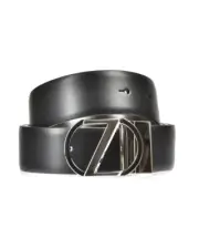 Zegna Belt DOUBLE FACE Leather ITALY Man Black BZDLW39346 NTM Sz.110 MAKE OFFER