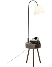 [Oriental] Florence Tripod Lamp in Brown