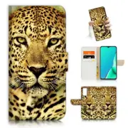 ( For Vivo Y22s ) Wallet Flip Case Cover AJ23408 Leopard